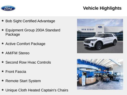 Star White Metallic Tri-Coat 2026 Ford Explorer Active