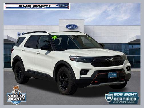 Star White Metallic Tri-Coat 2022 Ford Explorer Timberline