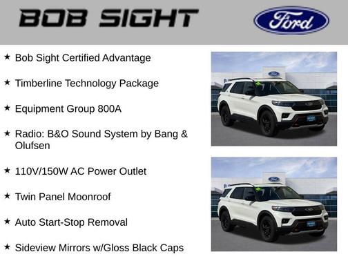 Star White Metallic Tri-Coat 2022 Ford Explorer Timberline