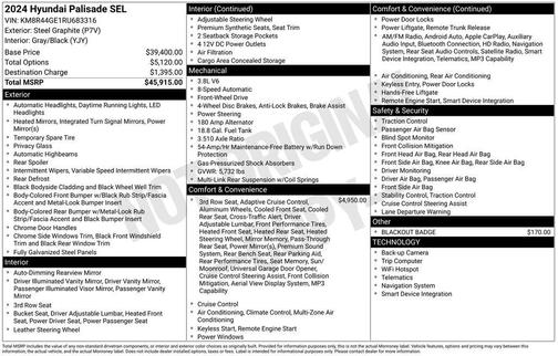 2024 Hyundai PALISADE SEL