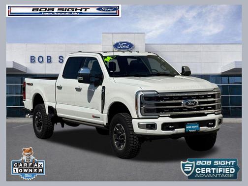 Star White Metallic Tri-Coat 2024 Ford F-350 Platinum