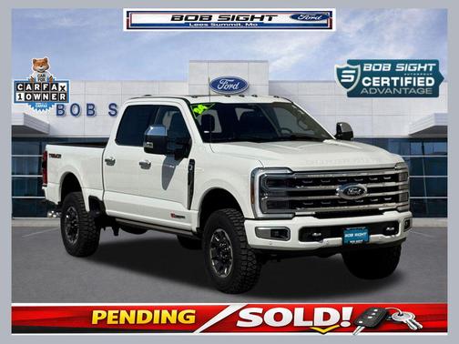 Star White Metallic Tri-Coat 2024 Ford F-350 Platinum