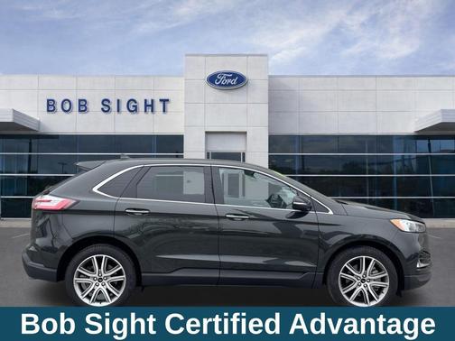 Forged Green Metallic 2023 Ford Edge Titanium