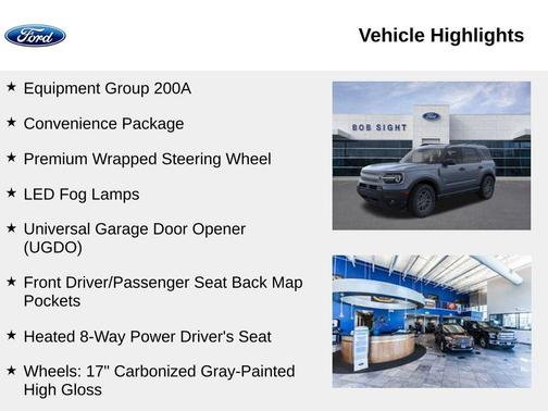Azure / Gray 2025 Ford Bronco Sport Big Bend
