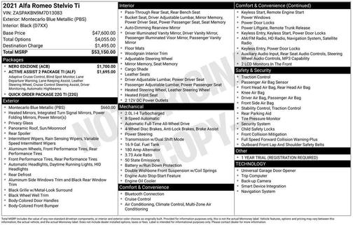 2021 Alfa Romeo Stelvio Ti