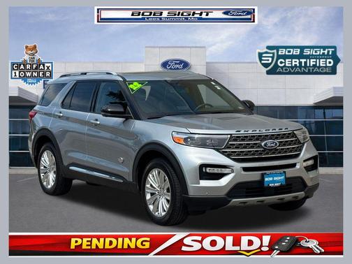 Iconic Silver Metallic 2022 Ford Explorer King Ranch