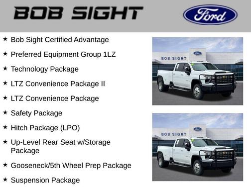Summit White 2024 Chevrolet Silverado 3500 LTZ