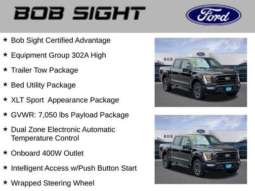 Agate Black Metallic 2023 Ford F-150 XLT