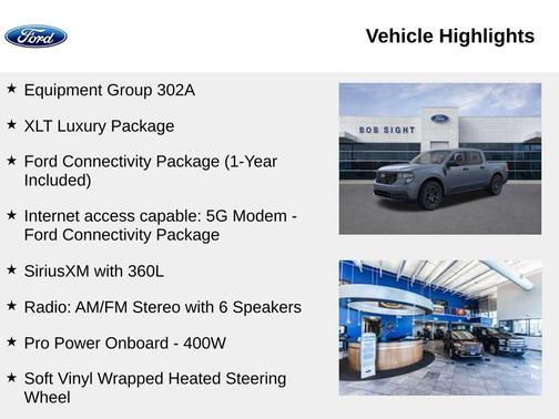 Azure / Gray 2026 Ford Maverick XLT