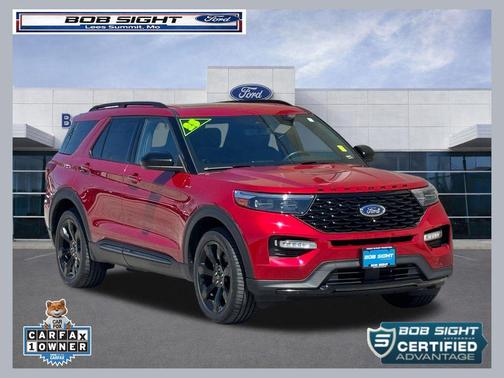 Rapid Red Metallic Tinted Clearcoat 2023 Ford Explorer ST-Line