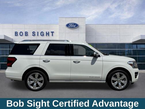 Star White Metallic Tri-Coat 2023 Ford Expedition Platinum