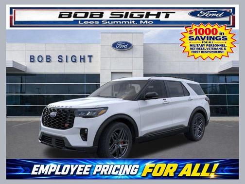 Space White Metallic 2026 Ford Explorer ST