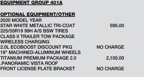 2020 Ford Escape Titanium