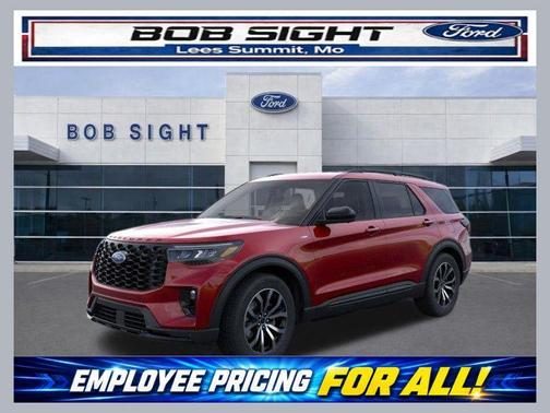 Rapid Red Metallic Tinted Clearcoat 2026 Ford Explorer ST-Line