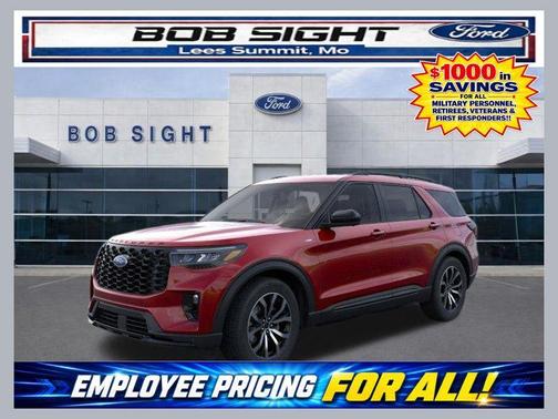 Rapid Red Metallic Tinted Clearcoat 2026 Ford Explorer ST-Line