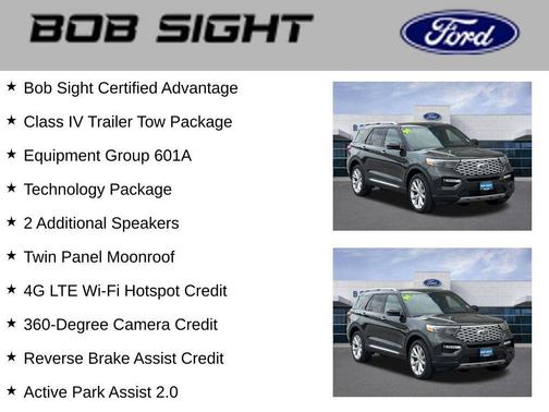 Forged Green Metallic 2024 Ford Explorer Platinum