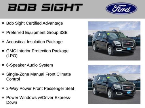 Ebony Twilight Metallic 2016 GMC Acadia SLE-2