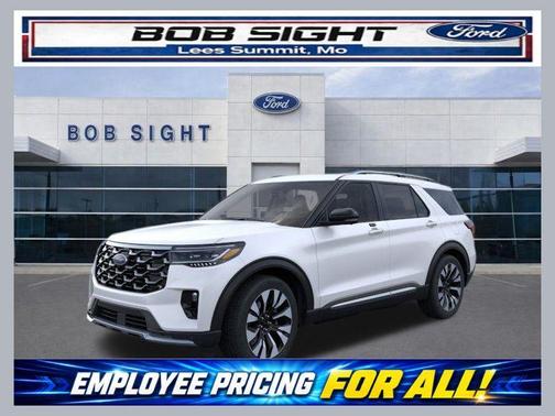 Star White Metallic Tri-Coat 2026 Ford Explorer Platinum