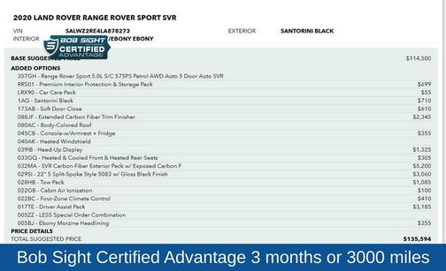 2020 Land Rover Range Rover Sport SVR