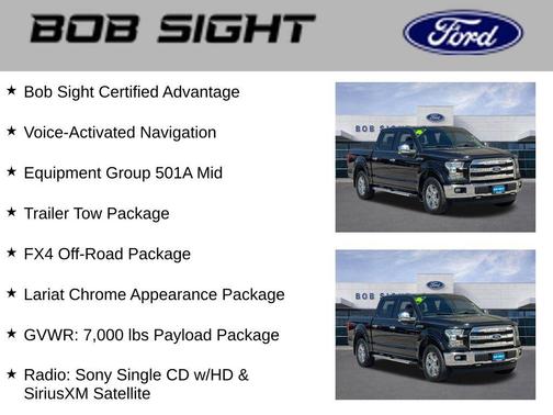 Tuxedo Black Metallic 2015 Ford F-150 Lariat