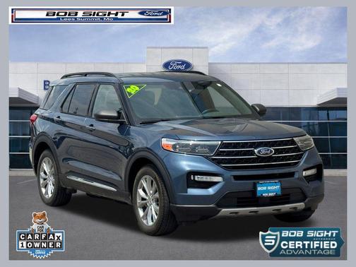 Blue Metallic 2020 Ford Explorer XLT