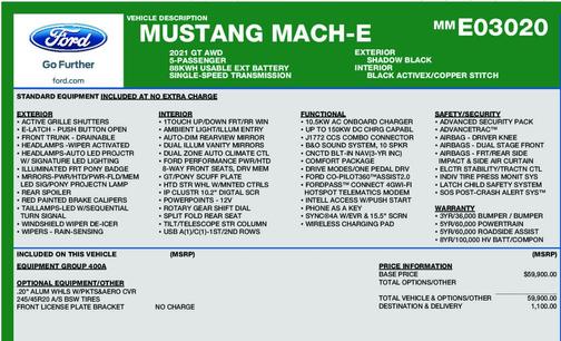 2021 Ford Mustang Mach-E GT