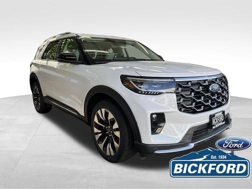 Star White Metallic Tri-Coat 2026 Ford Explorer Platinum