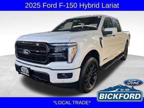 Star White Metallic Tri-Coat 2025 Ford F-150 Lariat