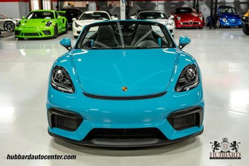 Miami Blue 2021 Porsche 718 Spyder Roadster
