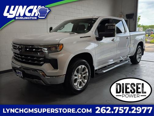 Crystal White Tricoat 2025 Chevrolet Silverado 1500 LTZ