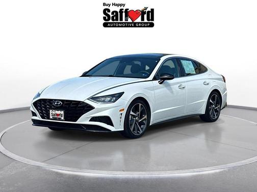 Quartz White 2021 Hyundai SONATA SEL Plus