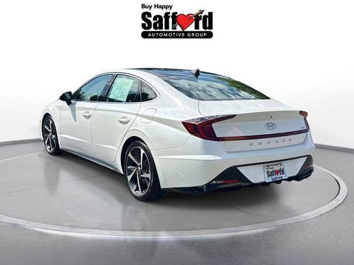 Quartz White 2021 Hyundai SONATA SEL Plus