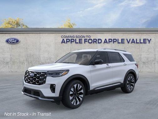 Space White Metallic 2026 Ford Explorer Platinum SUV