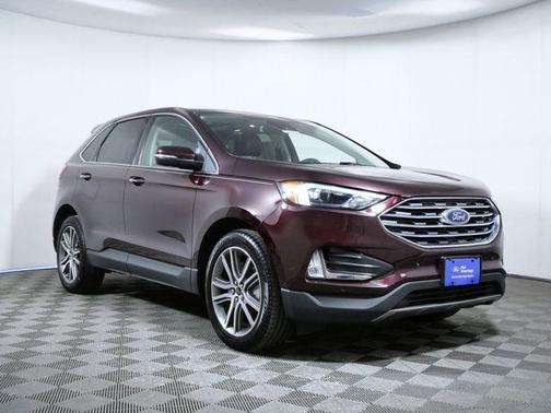 Burgundy 2024 Ford Edge Titanium