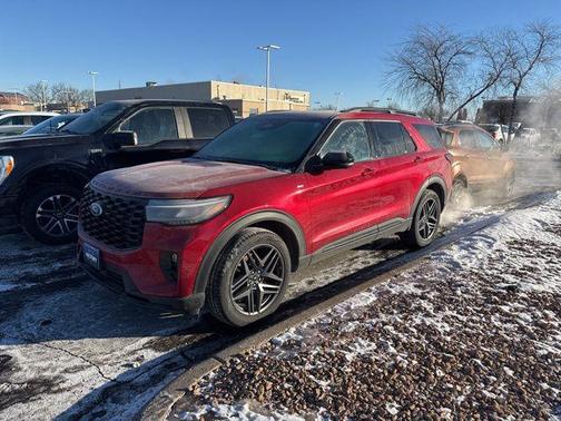 Red Metallic 2025 Ford Explorer ST-Line