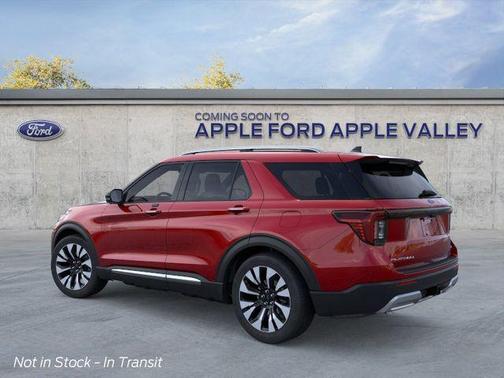 Red Metallic 2026 Ford Explorer Platinum