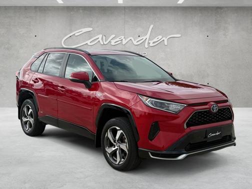 Red 2021 Toyota RAV4 Prime SE