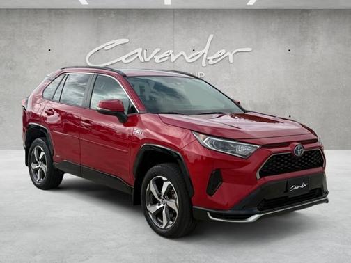 Red 2021 Toyota RAV4 Prime SE