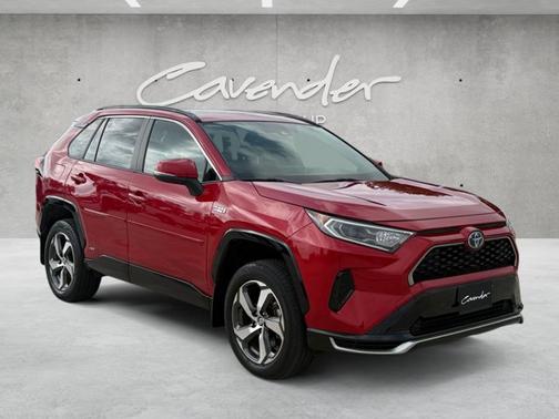 Red 2021 Toyota RAV4 Prime SE