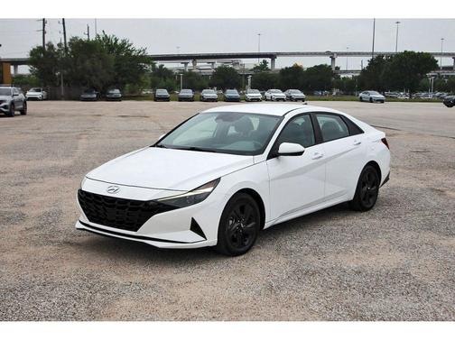 Ceramic White 2022 Hyundai ELANTRA HEV Blue