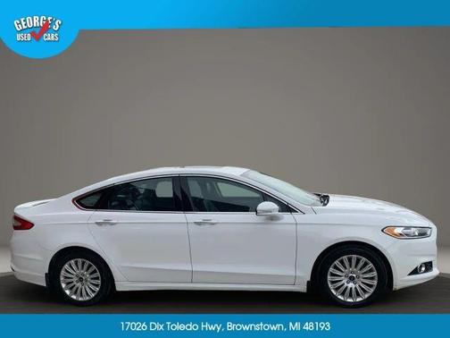 White 2013 Ford Fusion Energi Titanium