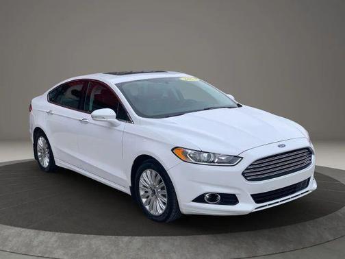 White 2013 Ford Fusion Energi Titanium