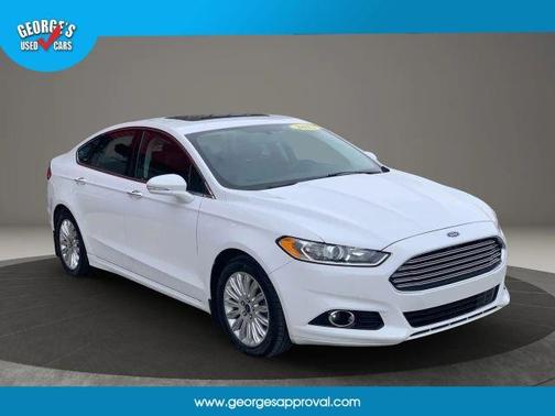 White 2013 Ford Fusion Energi Titanium