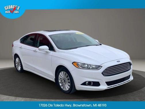 White 2013 Ford Fusion Energi Titanium