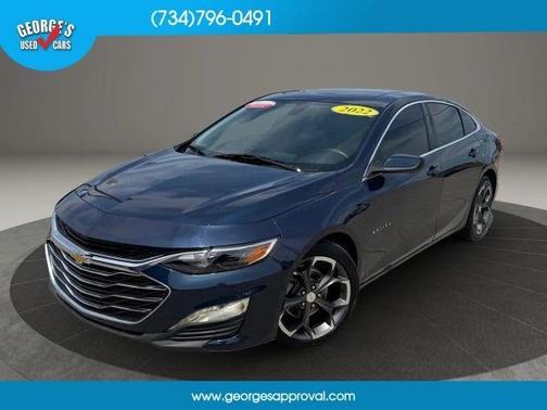 Blue 2022 Chevrolet Malibu LT