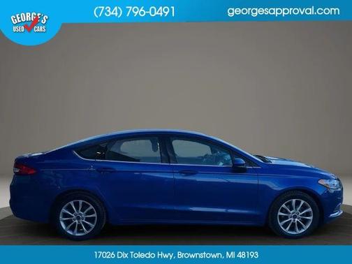 Blue 2017 Ford Fusion SE