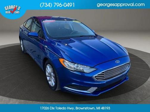 Blue 2017 Ford Fusion SE