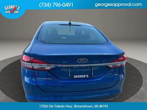 Blue 2017 Ford Fusion SE