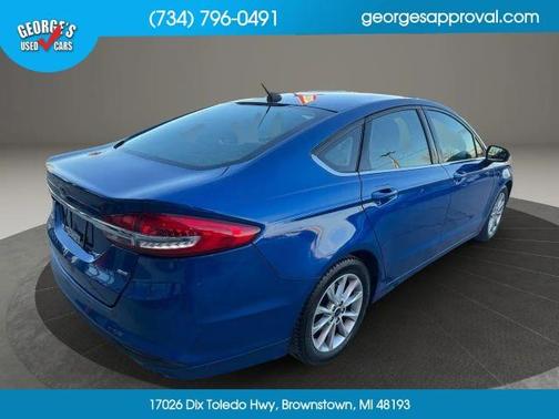 Blue 2017 Ford Fusion SE