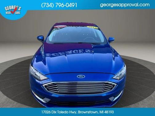 Blue 2017 Ford Fusion SE